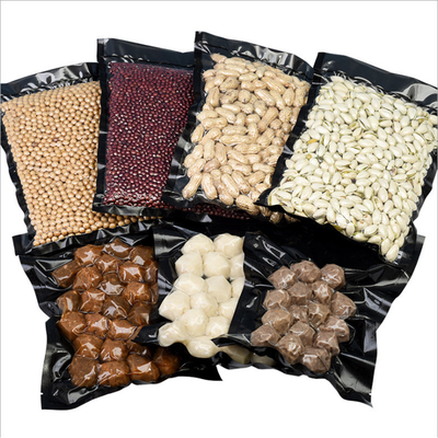 O selo de vácuo Precut do preto da refeição da preparação ensaca o armazenamento Boilable do alimento resistente
