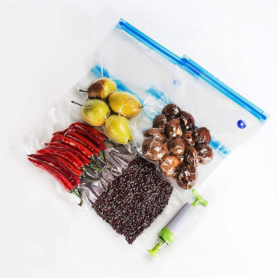 O armazenamento reusável do alimento do vácuo de Sous Vide ensaca o saco do zíper do vácuo da válvula de ar