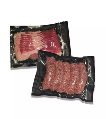 Sacos pretos do armazenamento de congelador do aferidor do vácuo da carne grandes para o cozimento de Sous Vide