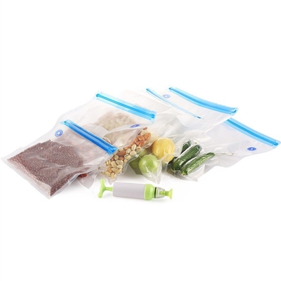 Sous Vide ensaca o aferidor que reusável livre do vácuo de BPA o zíper ensaca para o armazenamento do alimento