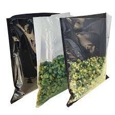 O preto gravado do aferidor do vácuo ensaca o saco congelado seco do empacotamento de alimento do PE