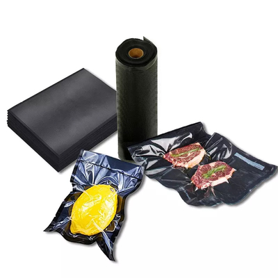 O aferidor preto do armazenamento de congelador do polipropileno ensaca o saco plástico do aferidor do vácuo de QS