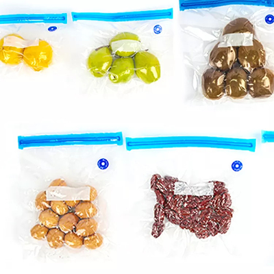 O armazenamento reusável do alimento do vácuo ensaca a umidade do saco da válvula de ar do zíper - prova