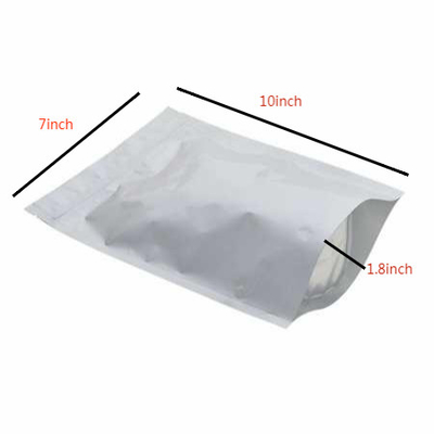 A soldadura térmica Resealable de pé ensaca sacos selados geados da folha de prata