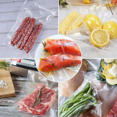 Acondicionamento de alimentos plástico do vácuo de nylon transparente da soldadura térmica do produto comestível para sacos de carne dos peixes