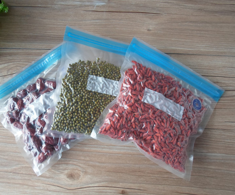 Sacos a vácuo para alimentos com zíper em relevo OEM Sous Vide Sacos a vácuo ecológicos