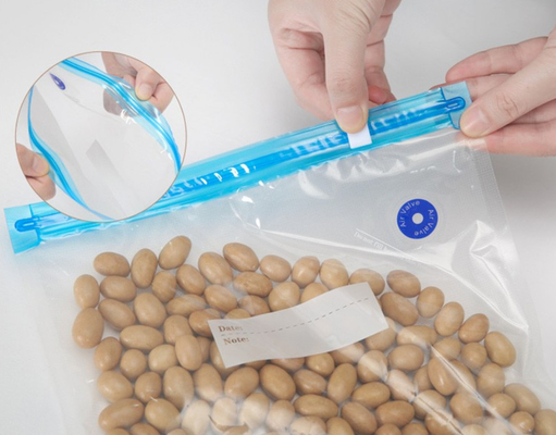 Reutilizável para congelador, isento de BPA, Ziplock Sous Vide, selador de alimentos a vácuo