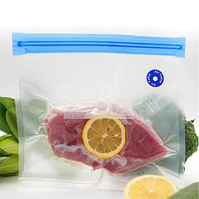 Sous Vide ensaca o zíper reusável do vácuo ensaca sacos do armazenamento do alimento com grampos da selagem