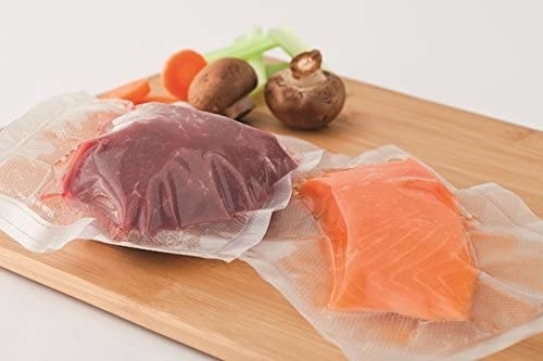 QS Sacos a Vácuo Transparentes para Alimentos de Nylon Armazenamento Selável para Alimentos 17 cm * 25 cm