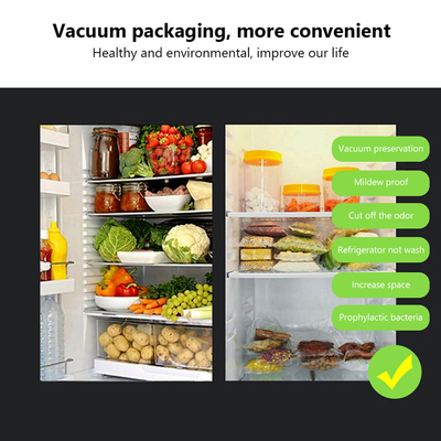 O alimento do aferidor do vácuo do refrigerador do congelador ensaca 3.9mil gravado reciclável seguro