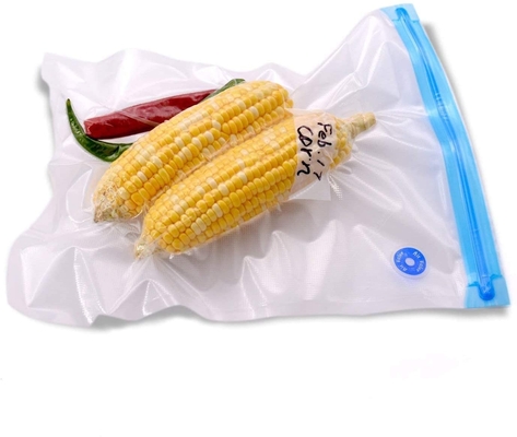 Saco selado reusável de Sous Vide do vácuo do alimento do saco da válvula de vácuo com zíper
