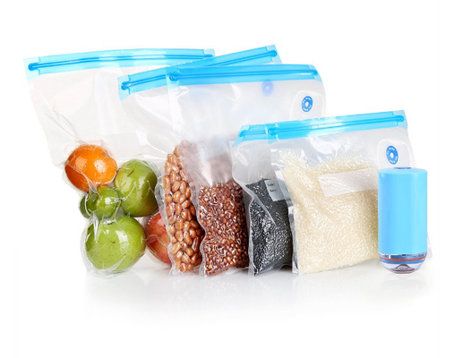 Sacos lacrados Uarter Vacuum Food Sacos reutilizáveis ​​Sous-vide para economizar carne