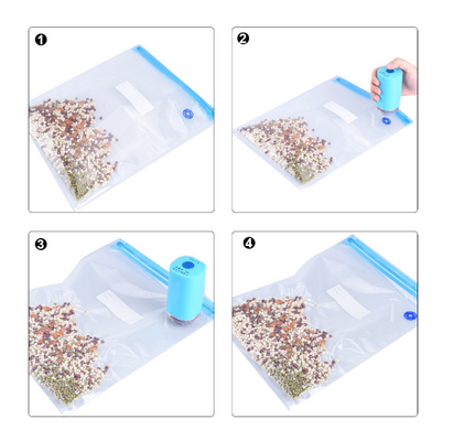 Sacos Ziplockk selados a vácuo para guardar alimentos de polietileno Sacos sous-vide