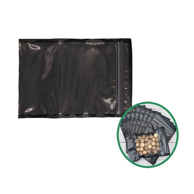 OEM claro de empacotamento preto do malote da carne do zíper do saco dos núcleos da soldadura térmica do vácuo