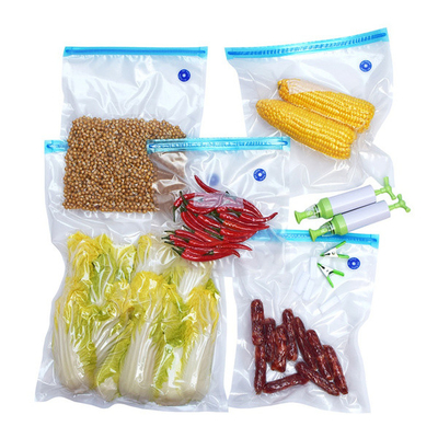 O zíper do vácuo ensaca o armazenamento reusável do alimento ensaca o saco de vácuo para aferidor Handheld do vácuo