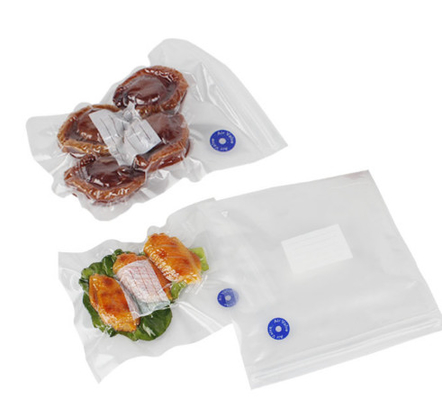Sacos de plástico reutilizáveis ​​com fecho sous-vide a vácuo