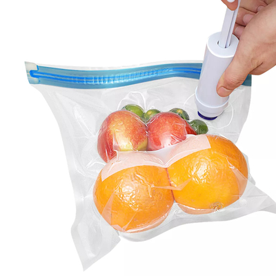PE PA Sacos Sous Vide Reutilizáveis ​​para Alimentos CE Vedador a Vácuo Sacos com Zíper Sem BPA