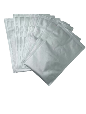 Sacos de vedação a vácuo de mylar com relevo à prova d'água QS metalizado prata resselável