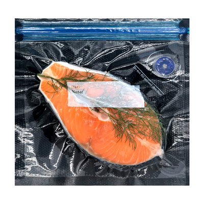 Sacos Resealable do armazenamento do zíper dobro reusáveis com válvula de ar