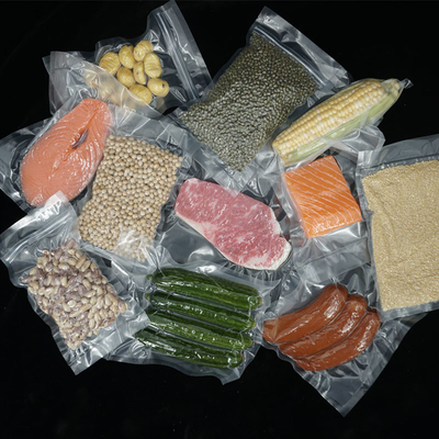O selo livre da poupança do alimento do bloco plástico de BPA grava sacos do aferidor do vácuo do rolo de armazenamento