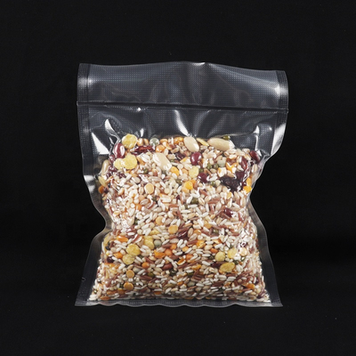 Rolos de sacos seladores a vácuo de plástico transparente de náilon com relevo para armazenamento de alimentos na cozinha