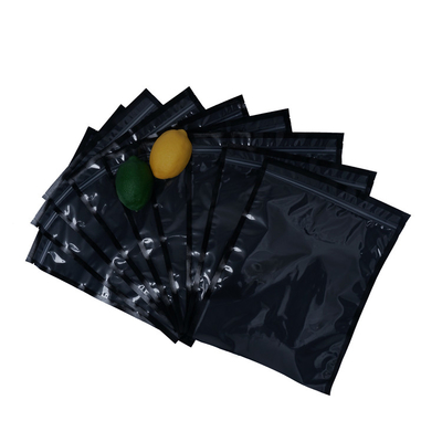 Malote congelado do empacotamento de vácuo do saquinho do alimento do selo do vácuo 3 de Clear Black sacos laterais feitos sob encomenda