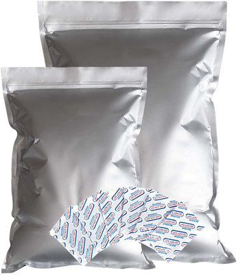 O ar Mylar apertado limpa sacos do aferidor com armazenamento FDA do alimento dos absorventes do oxigênio