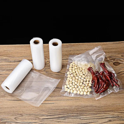 Bolsas a vácuo de náilon para alimentos Rolos de saco com vedação a vácuo em relevo para embalagem