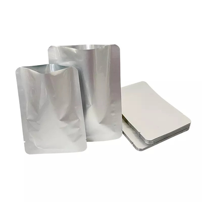 Sacos planos de mylar prata saco de embalagem de folha de alumínio bolsa de armazenamento de alimentos a granel