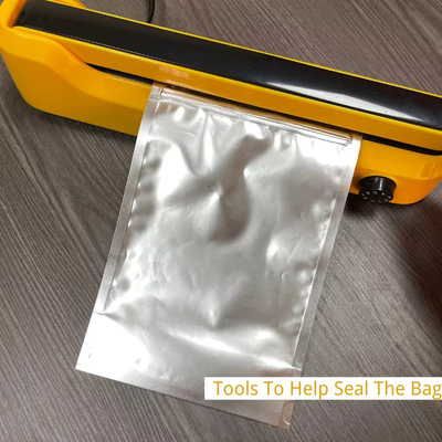 Seladora a vácuo de alumínio para armazenamento de alimentos saco de mylar hermético à prova de cheiro