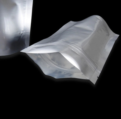 Embalagem de folha de alumínio fosca Bolsa com zíper Mylar para armazenamento de alimentos