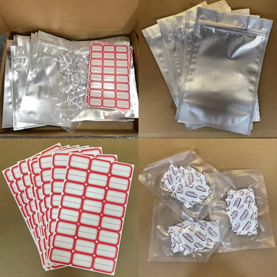 Sacos de mylar personalizados Ziplockk resseláveis ​​com absorvedores de oxigênio