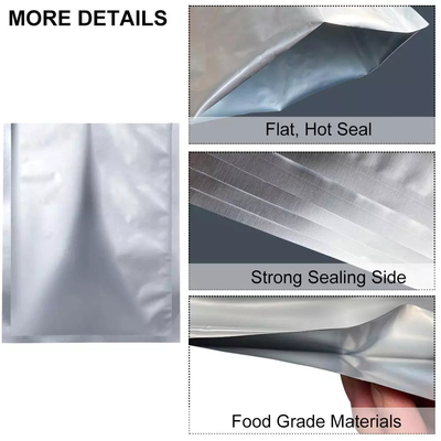 Saco de folha de alumínio metalizado de amostra grátis Sacos de Mylar resseláveis ​​para armazenamento de alimentos