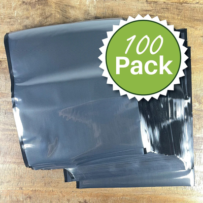 Sacos de vedação a vácuo de plástico de qualidade alimentar em relevo preto e transparente CE para armazenamento de carne