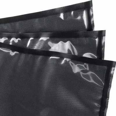 Rolos a vácuo transparentes pretos pré-cortados sacos seladores a vácuo de grau comercial para alimentos