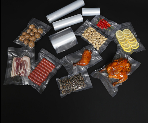 Rolos seladores a vácuo com relevo para armazenamento de alimentos Bolsas a vácuo de náilon Sous-vide para cozinhar