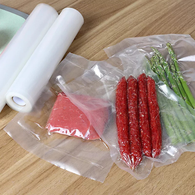 Sacos seladores a vácuo de plástico sous vide com relevo para economia de alimentos Sacos de armazenamento a vácuo de náilon