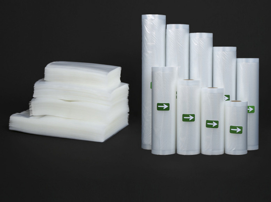 Sacos de armazenamento a vácuo PA PE para economia de alimentos Rolos de vedação a vácuo de plástico sem BPA
