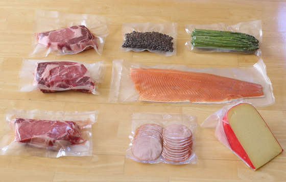 Saco de nylon transparente de grau alimentício com vedação a vácuo rolos de plástico texturizado para alimentos frescos