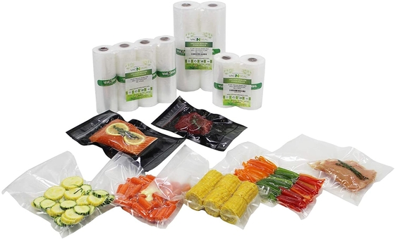 Os sacos plásticos quentes da selagem do vácuo do saco do aferidor do alimento da venda PA/PE rolam para o congelador