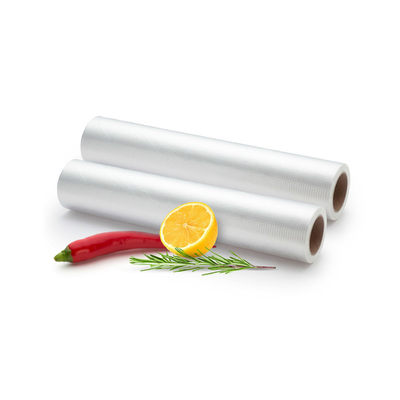 Sacos seladores a vácuo economizadores de alimentos Rolos de sacos seladores a vácuo em relevo com três lados