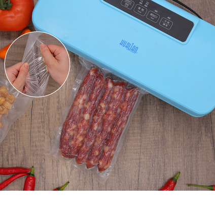 Sacos seladores a vácuo economizadores de alimentos Rolos de sacos seladores a vácuo em relevo com três lados